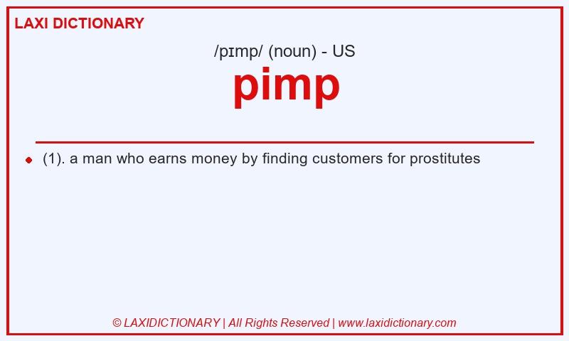 Definition pimp in American English