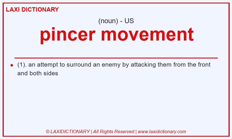 Definition pincer movement in American English