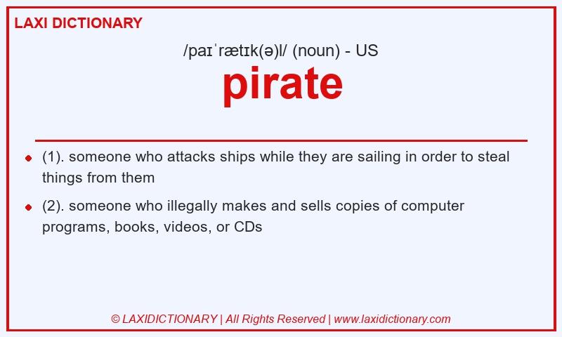 Definition pirate in American English