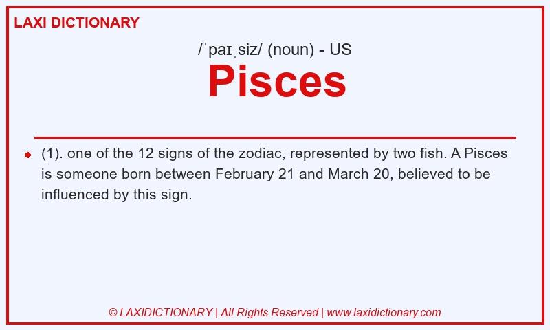 Definition Pisces in American English