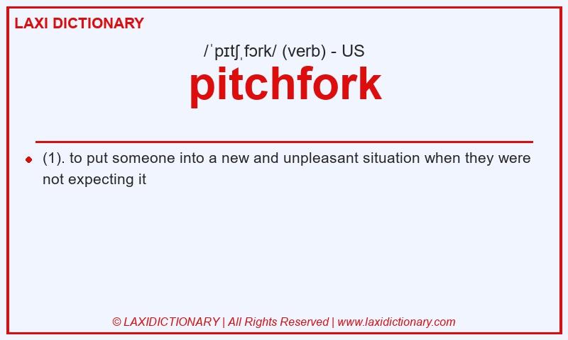 Definition pitchfork in American English