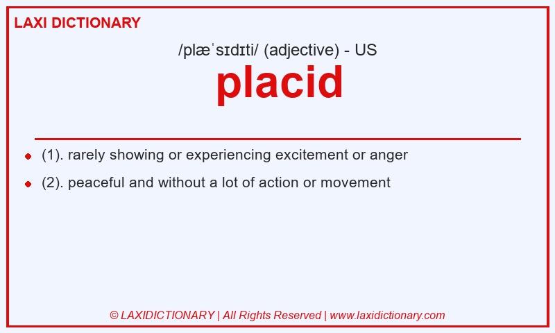 Definition placid in American English