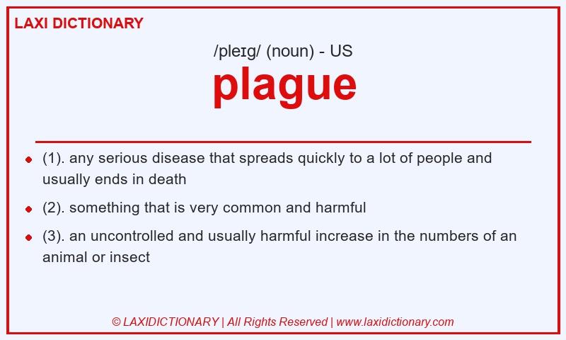 Definition plague in American English