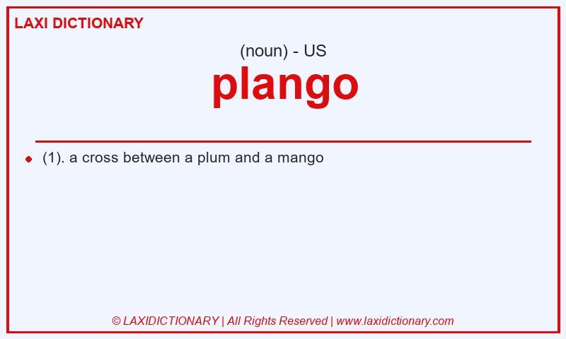 Definition plango in American English