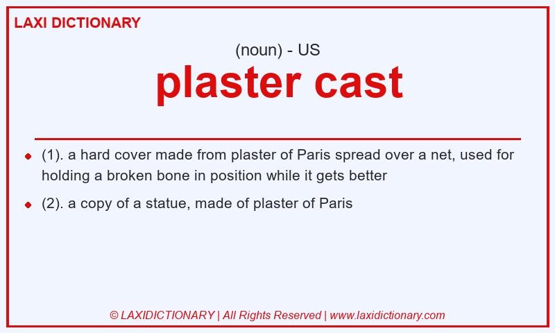 Definition plaster cast in American English