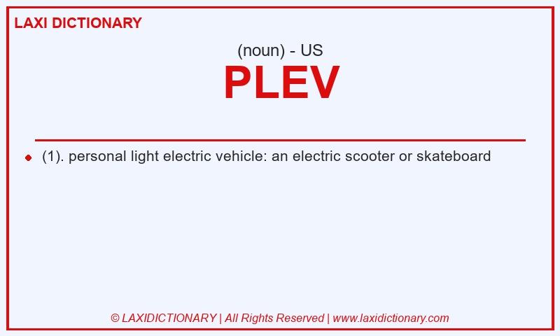 Definition PLEV in American English