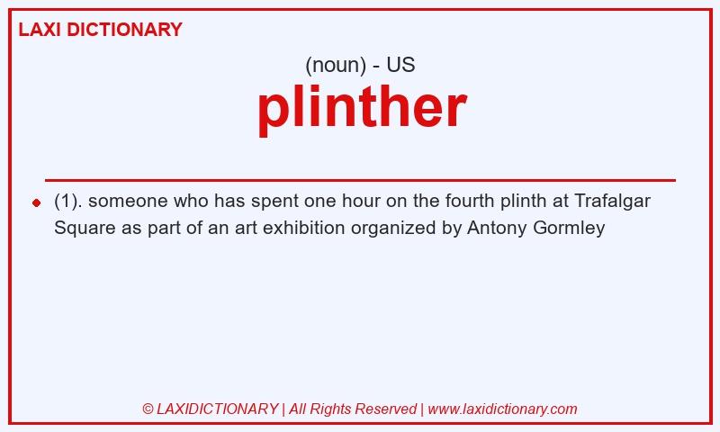 Definition plinther in American English