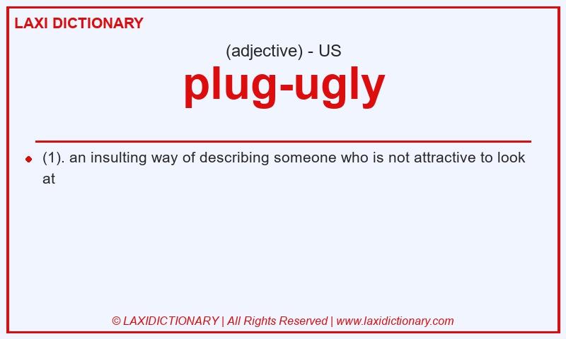 Definition plug-ugly in American English