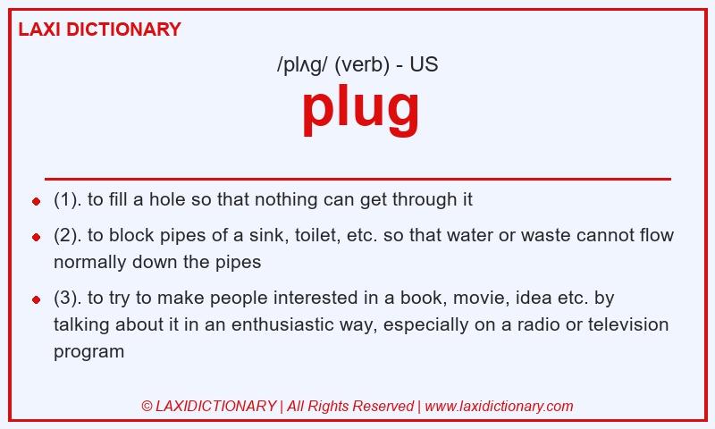 Definition plug in American English
