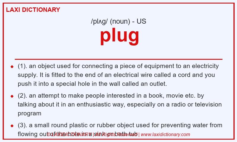 Definition plug in American English