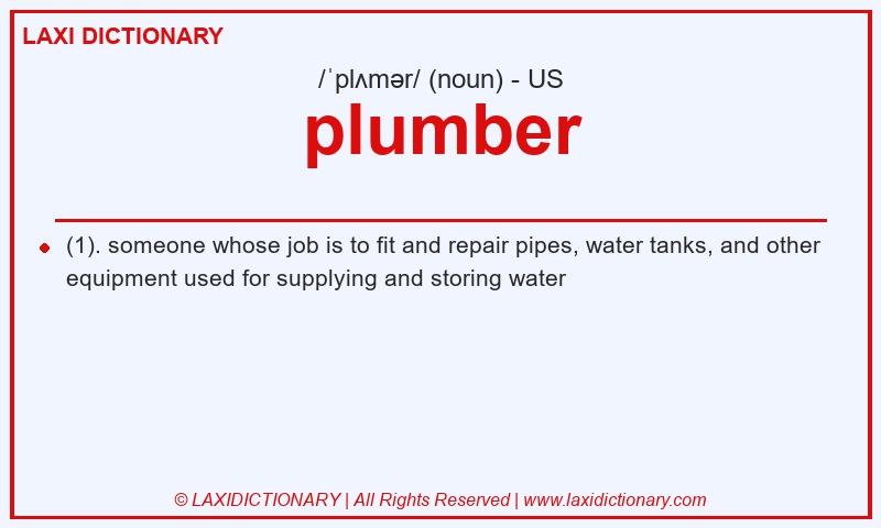 Definition plumber in American English
