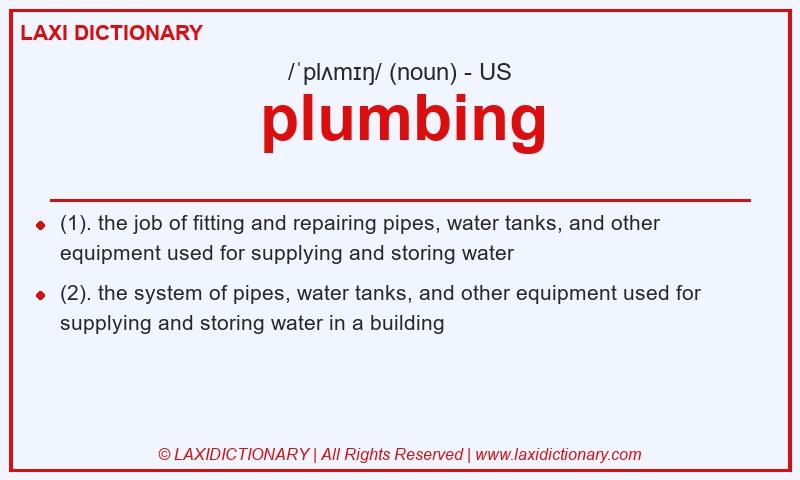 Definition plumbing in American English
