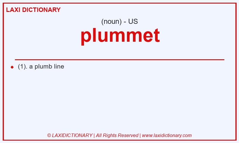 Definition plummet in American English
