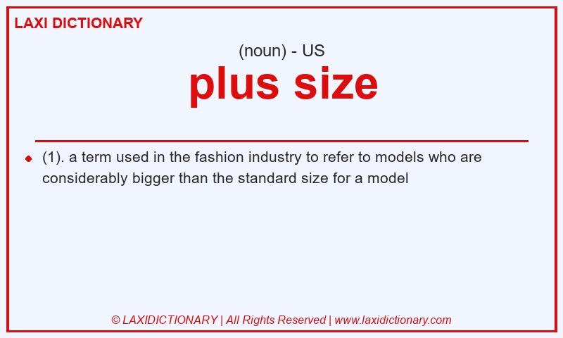 Definition plus size in American English