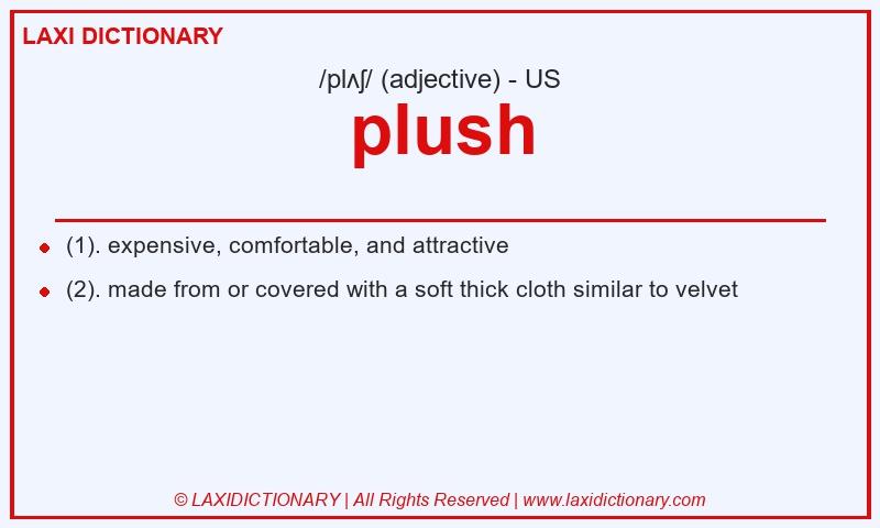 Definition plush in American English