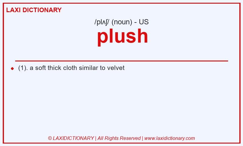 Definition plush in American English