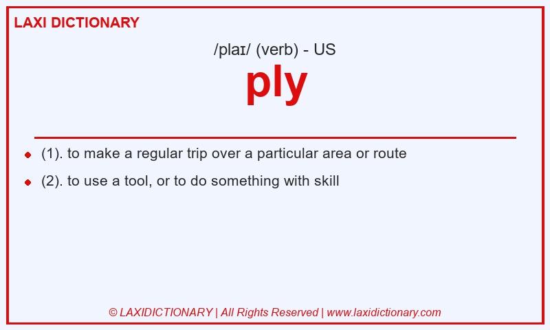 Definition ply in American English