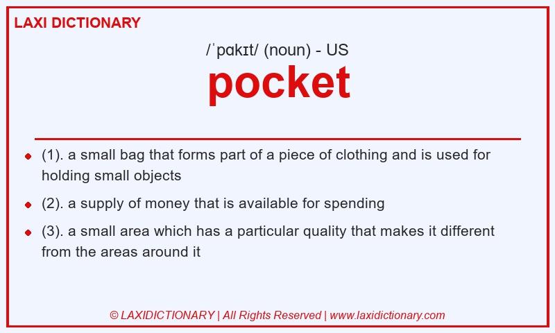 Definition pocket in American English