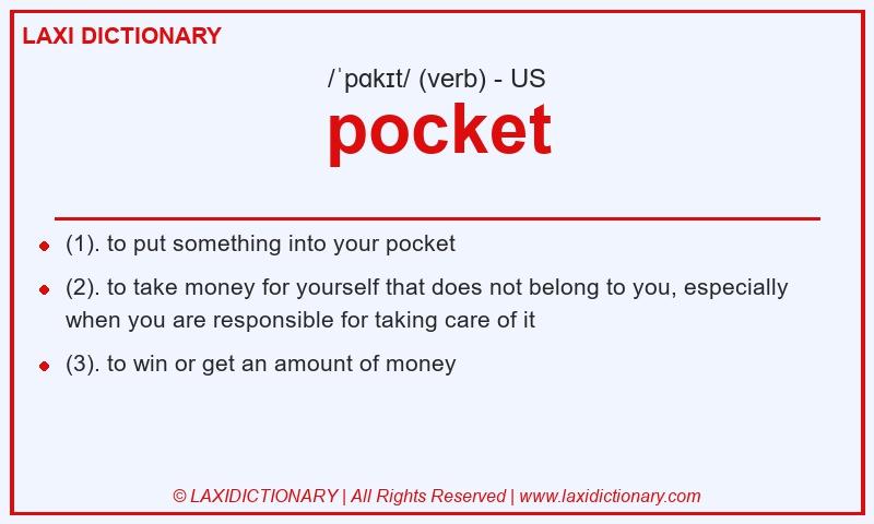Definition pocket in American English