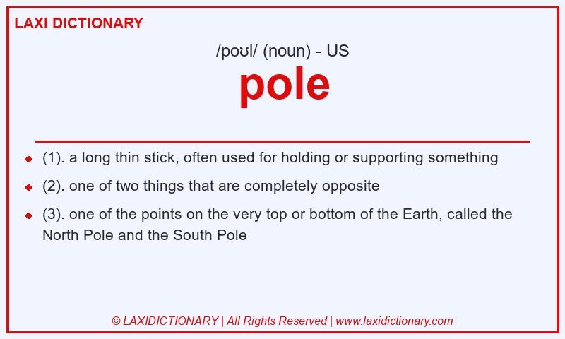 Definition pole in American English