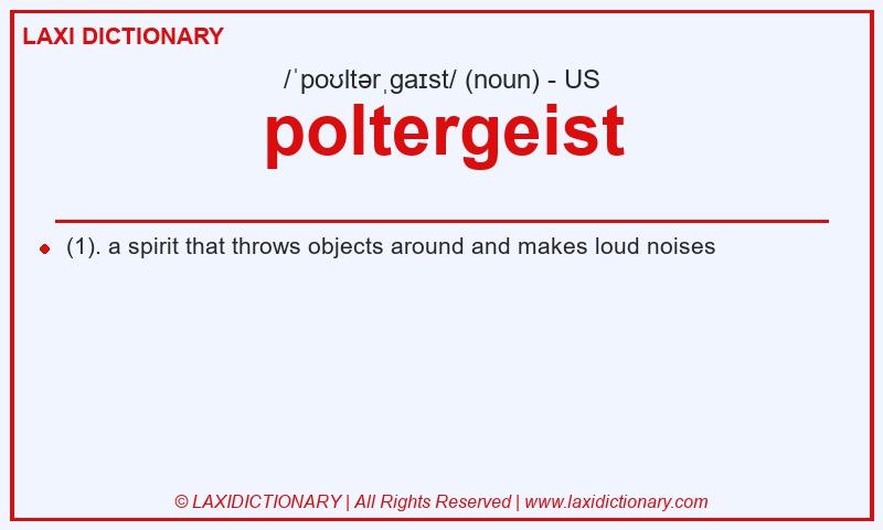 Definition poltergeist in American English
