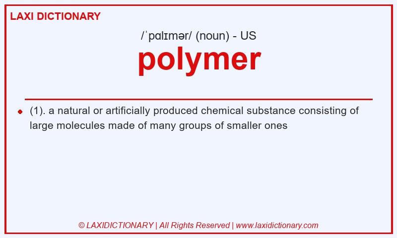 Definition polymer in American English