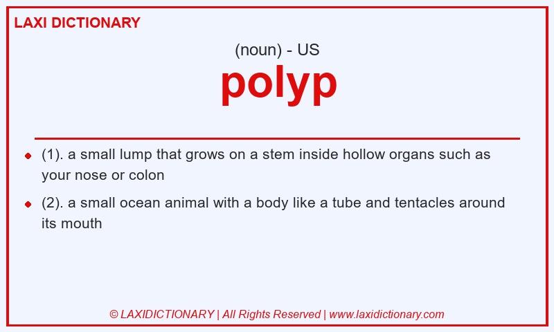 Definition polyp in American English