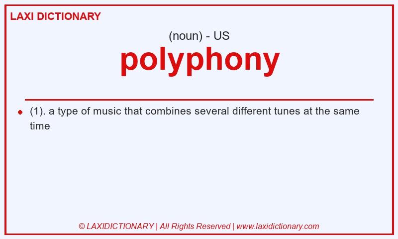 Definition polyphony in American English