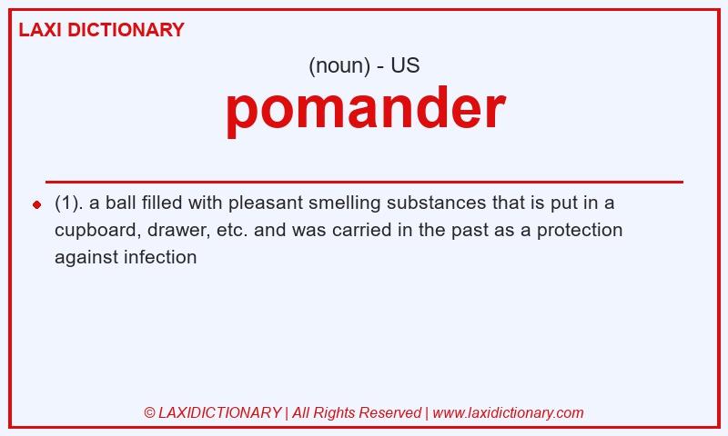 Definition pomander in American English