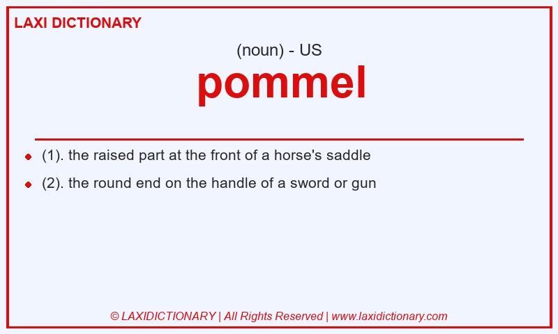 Definition pommel in American English