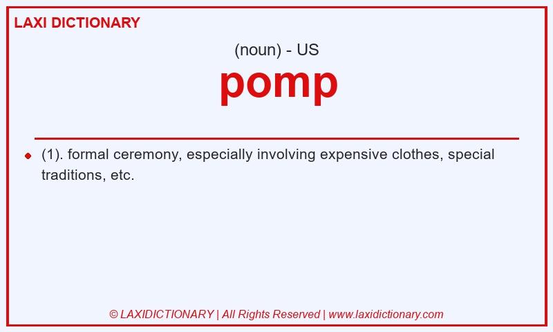 Definition pomp in American English