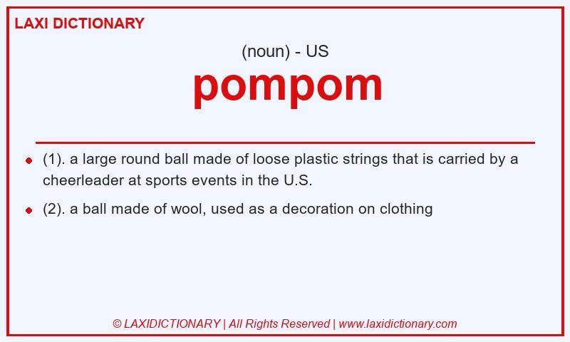 Definition pompom in American English