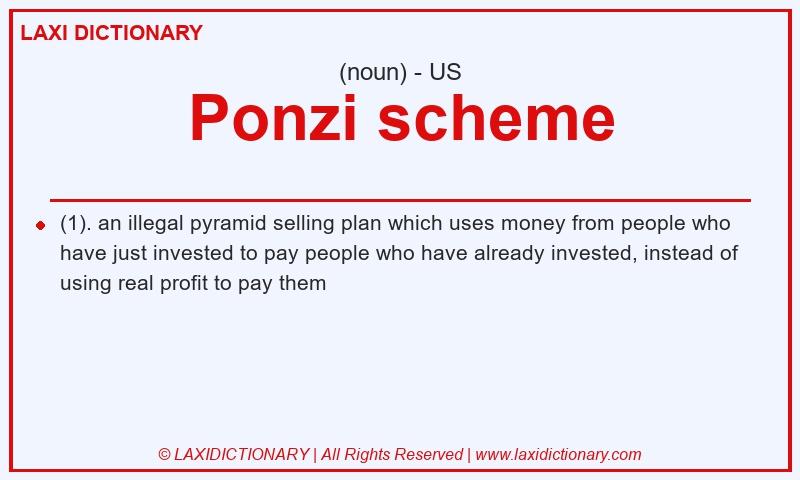Definition Ponzi scheme in American English