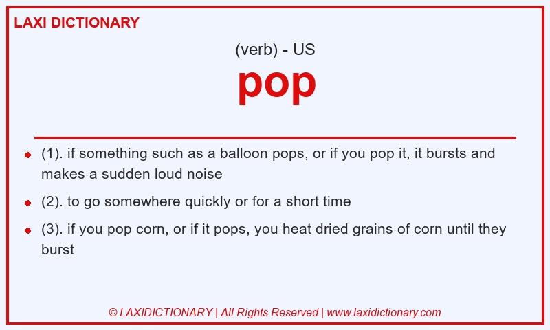 Definition pop in American English
