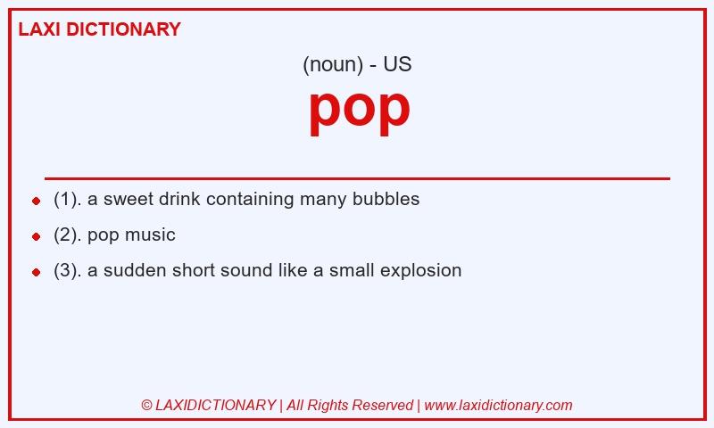 Definition pop in American English