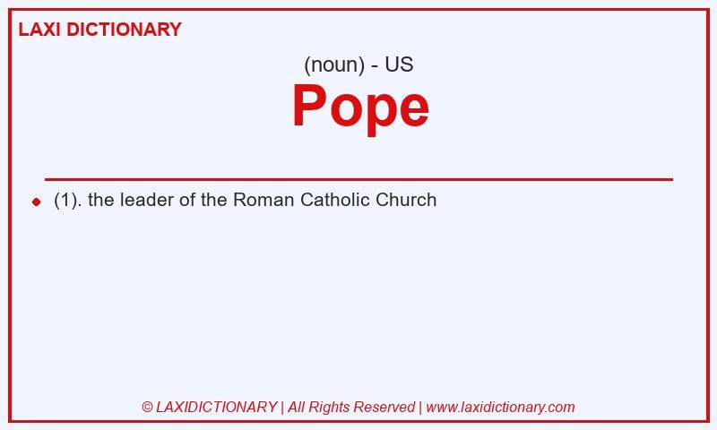 Definition Pope in American English