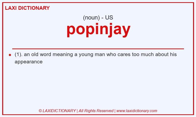 Definition popinjay in American English