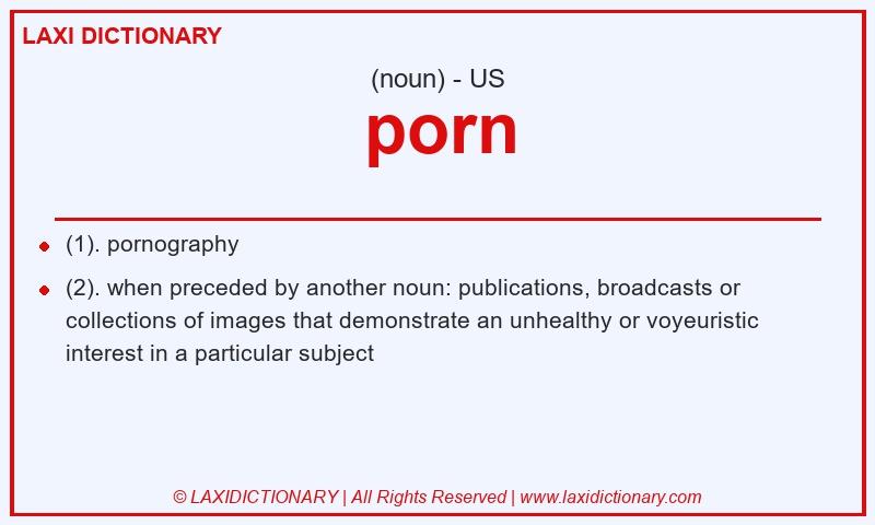 Definition porn in American English
