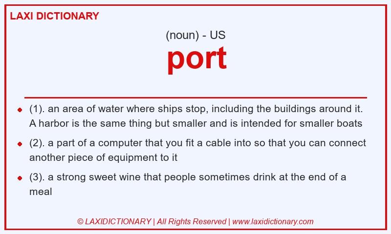 Definition port in American English