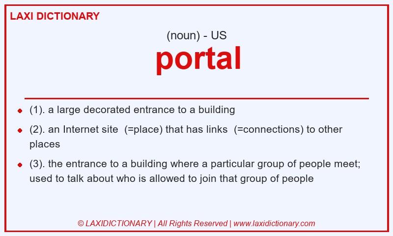 Definition portal in American English