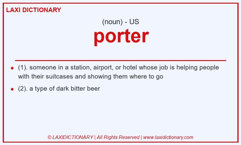 Definition porter in American English