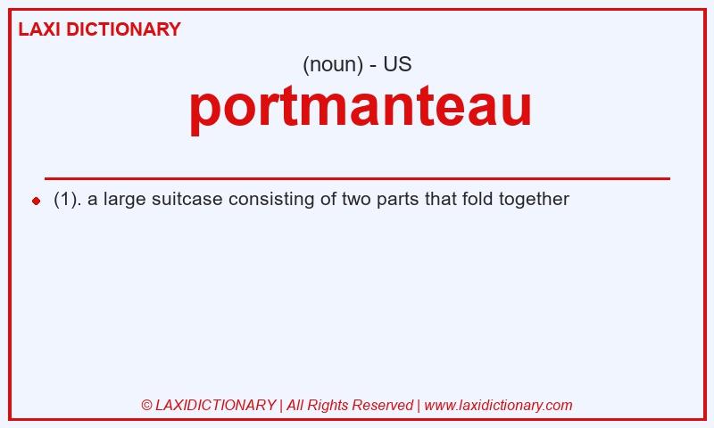 Definition portmanteau in American English