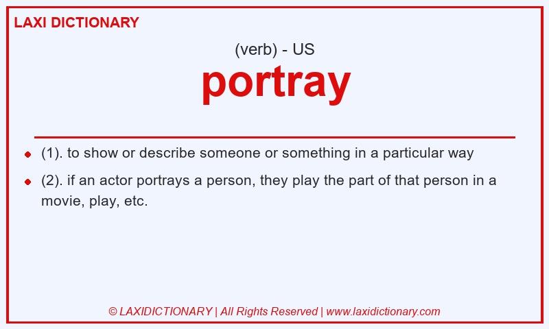 Definition portray in American English