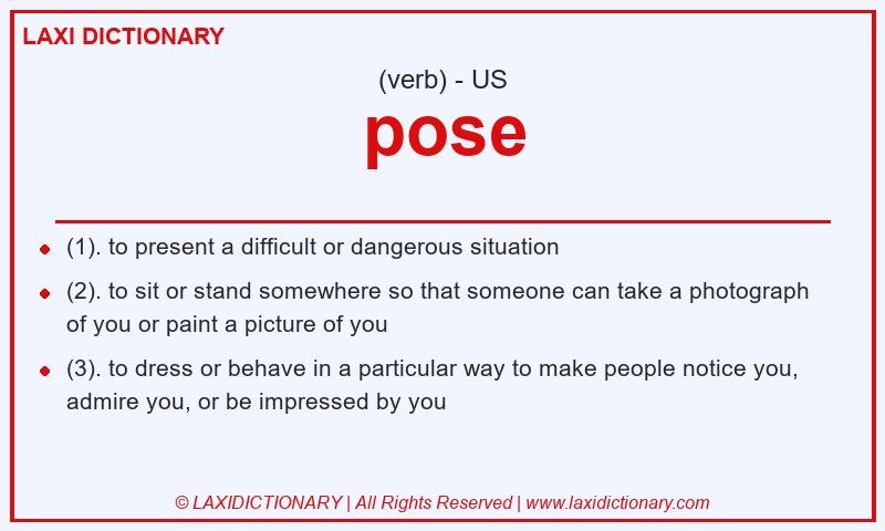 Definition pose in American English