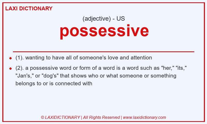 Definition possessive in American English
