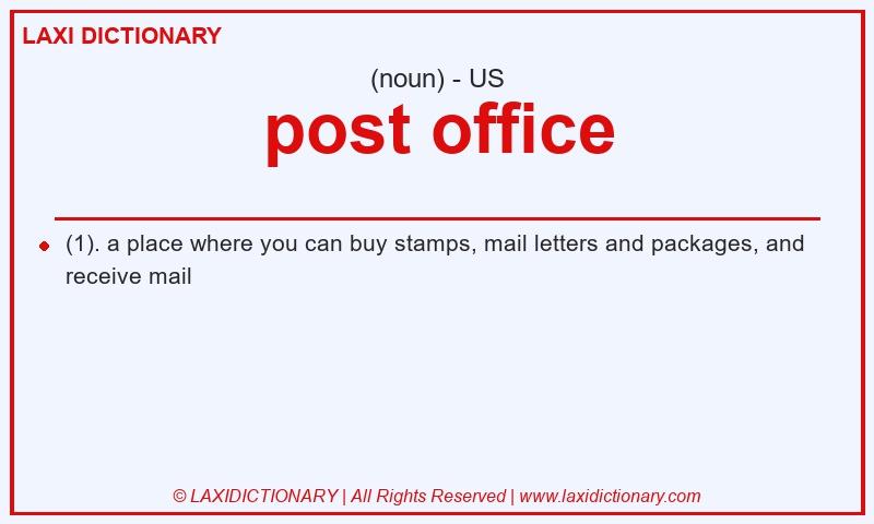 Definition post office in American English
