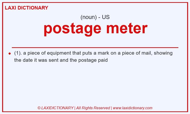 Definition postage meter in American English