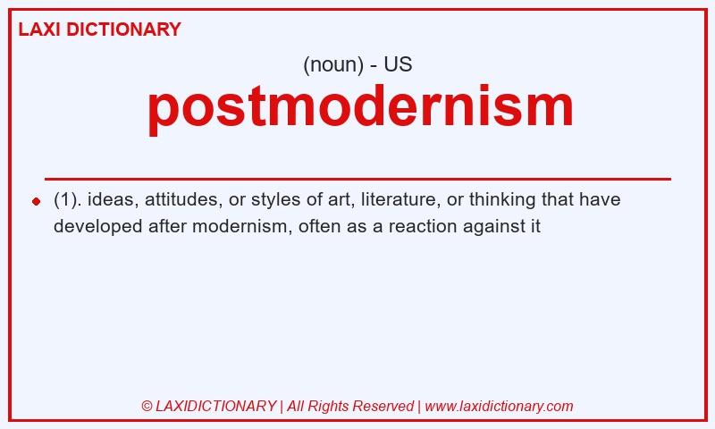 Definition postmodernism in American English