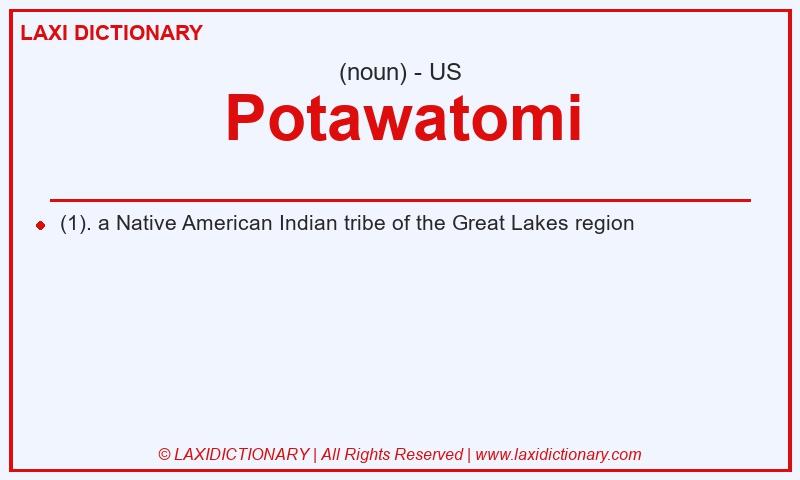 Definition Potawatomi in American English