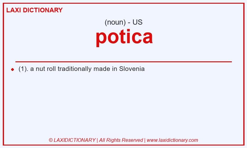 Definition potica in American English